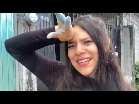 Girl walking barefoot for Youtube