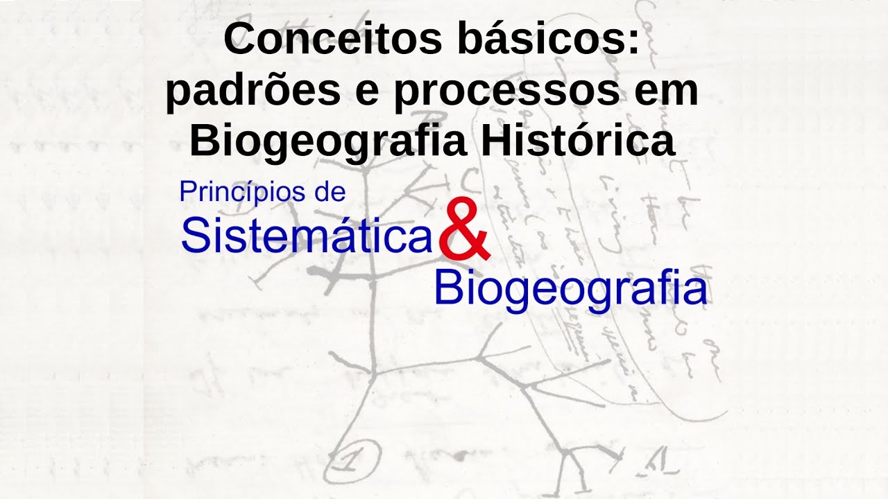 Conceitos básicos: padrões e processos em Biogeografia Histórica