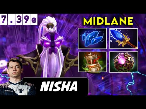 Nisha Void Spirit Midlane - Dota 2 Patch 7.39e Pro player Full Gameplay