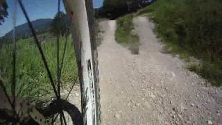 preview picture of video 'Bikepark Lenggries GoPro HD Gabelmount'