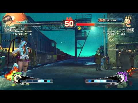 USF4: Noggy(Ibuki) vs Kenshin025(Guy)