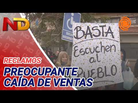 CUARTA MARCHA de comerciantes de Villa Allende contra el estacionamiento medido