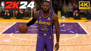 Golden State Warriors vs Los Angeles Lakers - LeBron James Gameplay | NBA 2K24
