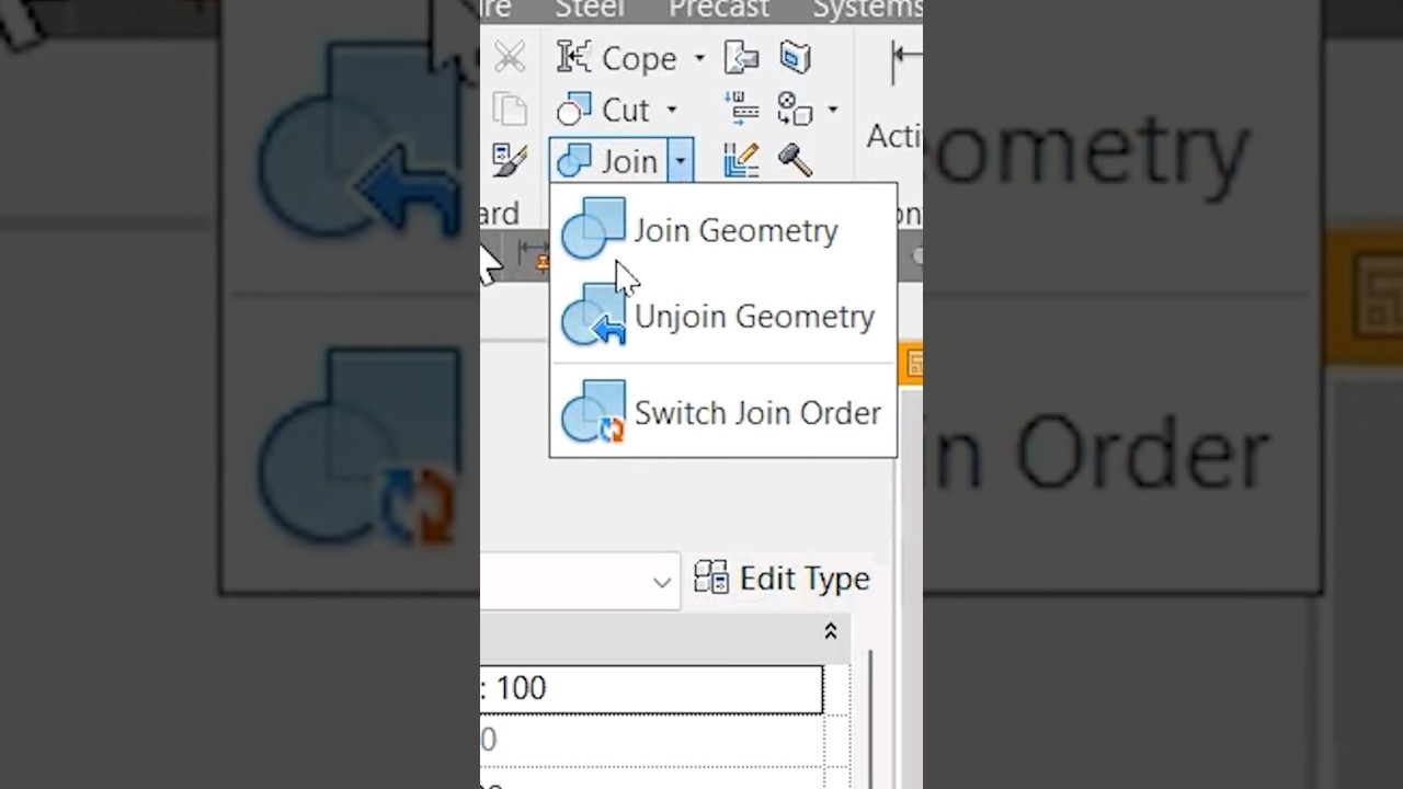 Join Geomtry in #Revit - Revit tips