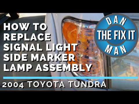 2004 TOYOTA TUNDRA DOUBLECAB SIGNAL LIGHT SIDE MARKER LAMP ASSEMBLY REPLACEMENT - EASY DIY!