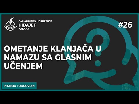 26 Ometanje klanjača u namazu sa glasnim učenjem - dr. Zijad Ljakić