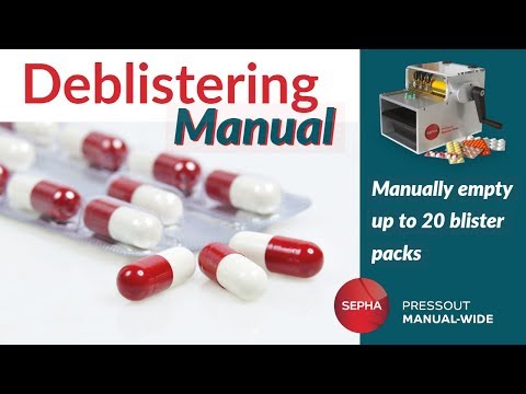 Déblistéreuse manuelle, idéale pour les petits lots - Jusqu'à 20 blisters/min - Press Out Manual Wide_1