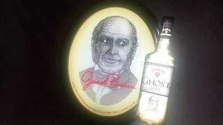 Ghost Whiskey Light Up Bar Sign Jacobs by Jim Beam