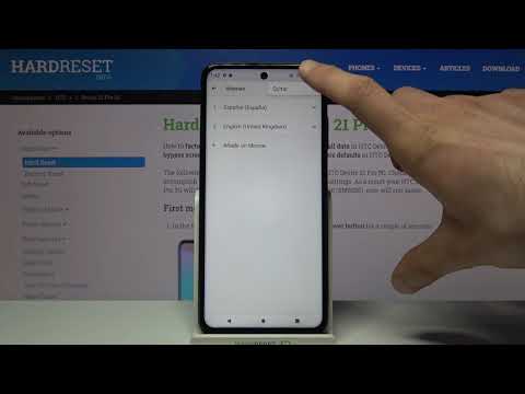 Cómo cambiar idioma en HTC Desire 21 Pro - configurar idioma