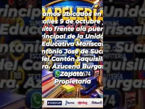 Dirección calle 9 de octubre frente a  la unidad educativa Mariscal sucre Saquisili