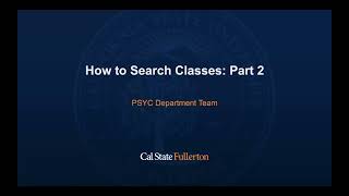 How to search courses