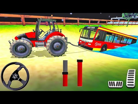 Offroad Towing Chained Tractor Bus 2019 - Tow Truck Rescue Simulator - Android Gameplay