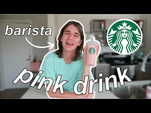 How To Make A Starbucks Pink Drink At Home // by a barista