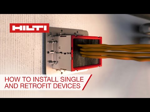 Hilti modular fire sleeves - how to install single devices and retrofit