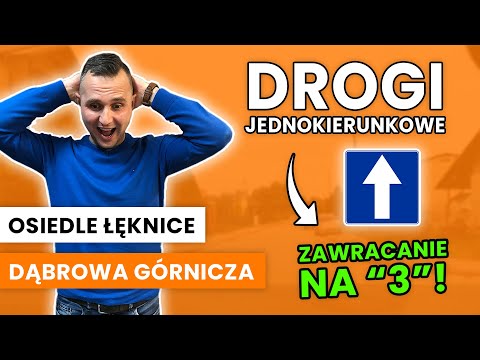Łęknice Housing Estate + U-turn at "3". WORD Dąbrowa Górnicza examination route