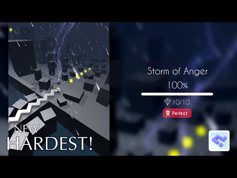 NEW HARDEST! - Storm of Anger | Dancing Line Community Edition.
