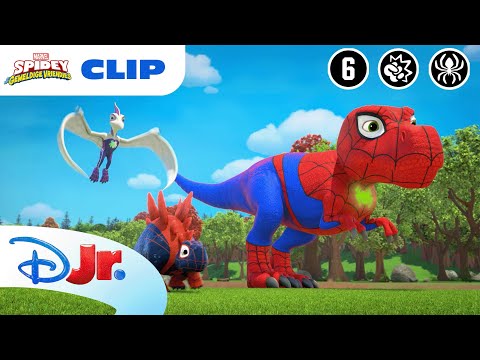 🦖 Sterke Dinokrachten | Spidey en zijn Geweldige Vriendjes | Disney Junior België-Nederland