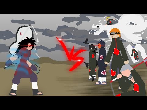 Madara Vs Akatsuki (Naruto shippuden) || Stick Nodes