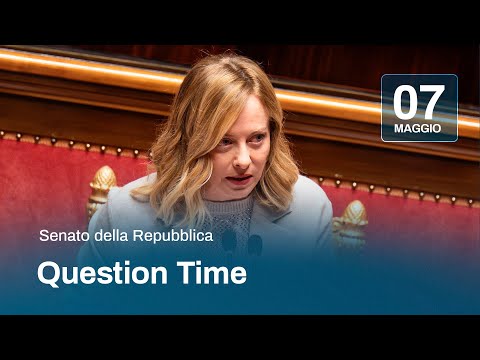 Question Time, il Presidente Meloni al Senato