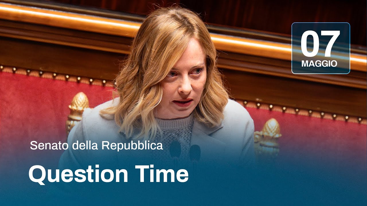 Question Time, il Presidente Meloni al Senato