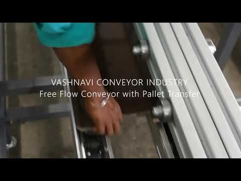 Free Flow Conveyor With Pallet Transfer