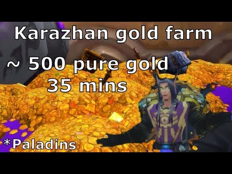 Karazhan farm Wotlk classic. Paladin tank solo