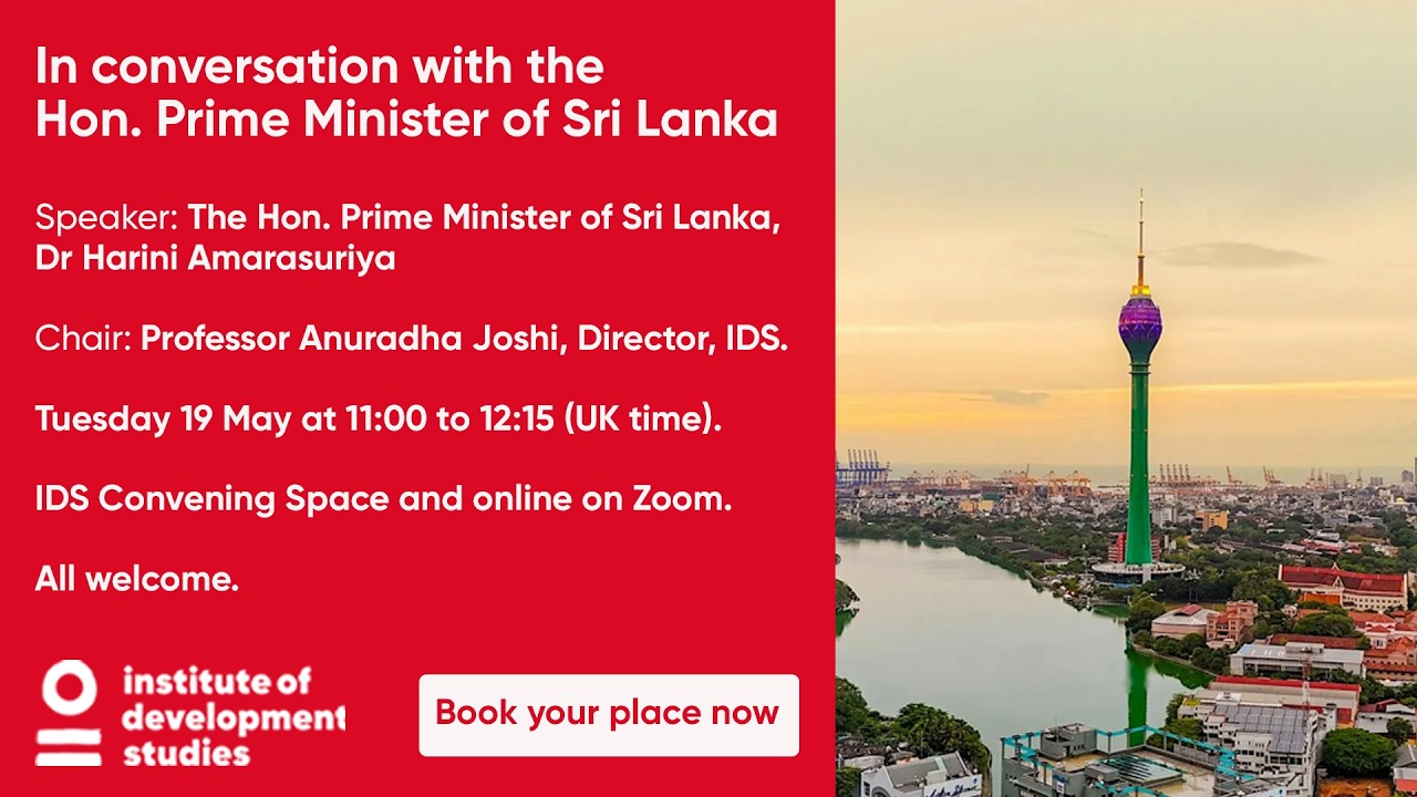 In conversation with the Hon. Prime Minister of Sri Lanka