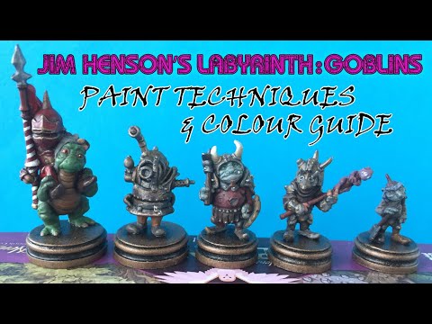 Goblins Expansion (2017) for Jim Henson's Labyrinth Board Game - Miniature Painting Colour Guide