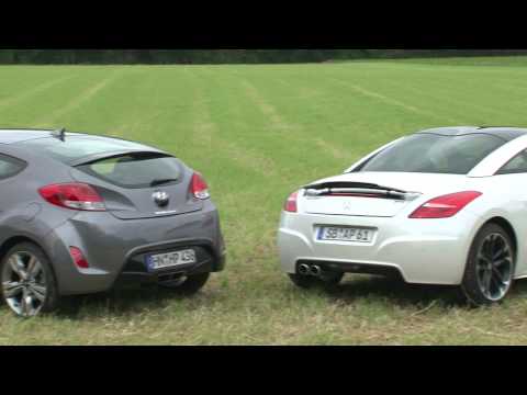 AUTO-TEST - Hyundai Veloster 1.6 gegen Peugeot RCZ 155 THP im Test [HD]