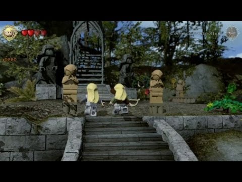 LEGO Lord of the Rings 100% Overworld Guide #12 - Lothlórien (All Collectibles)