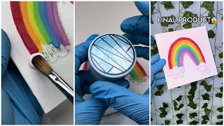 I PUT ACRYLIC (THATS USED FOR NAILS) ON A PAINTING CANVAS 😱💅🏼👩🏻‍🎨🖼️🎨