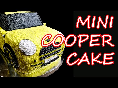 Mini Cooper car cake tutorial