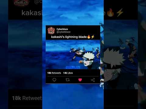 KAKASHI'S LIGHTNING BLADE 🔥⚡ #shortsfeed #trend #viralshort #subscribe #edit #animeedit #kakashi