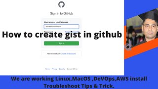 how to create gist in github