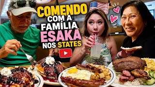 Comendo com a família Esaka nos Estados Unidos - Ihop, Golden Corral