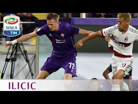 il gol di Ilicic - Fiorentina 2-0 Milan - Giornata 1 - Serie A TIM 2015/16