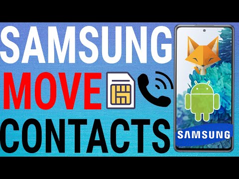 Samsung - Copy Contacts From Sim To Phone