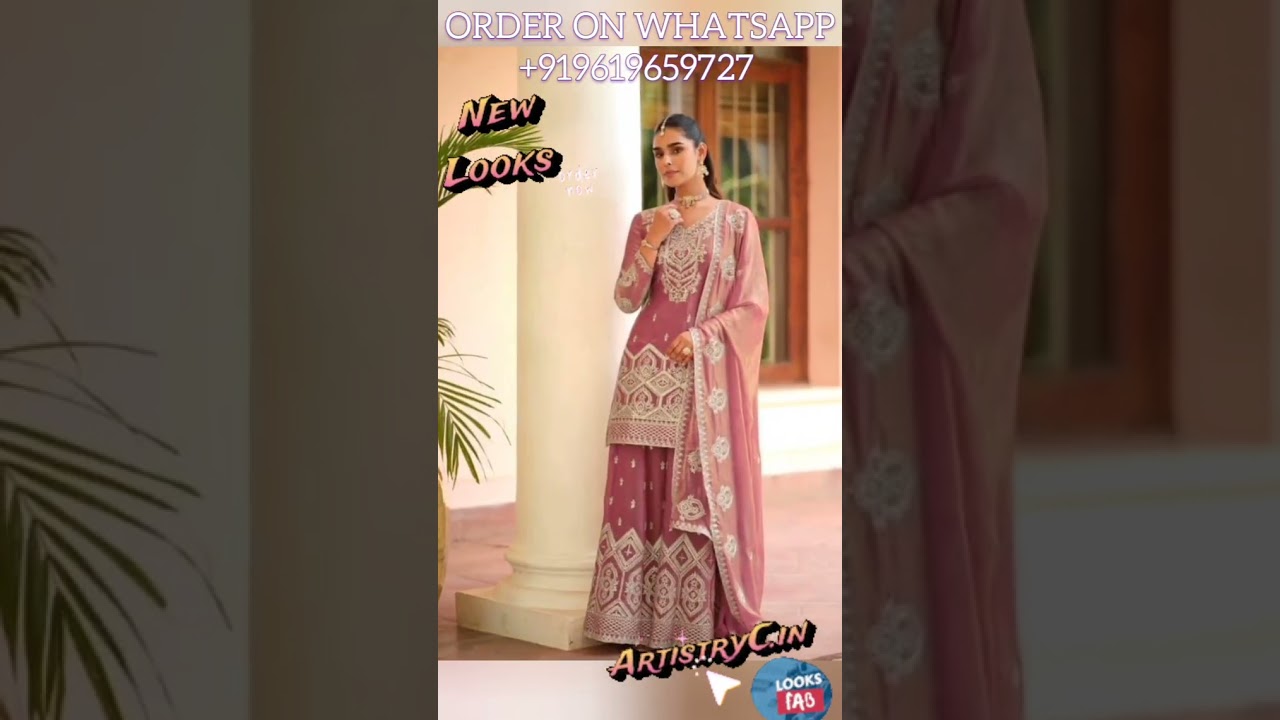 Shop Latest Tora Silk Palazzo Suits for Women @3840? Akshara Inspired! #2025 Whatsapp +919619659727