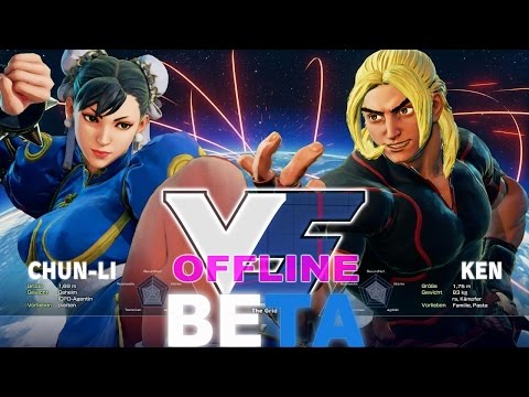 SFV Beta - Chun-Li Vs. Ken - Offline Matches - 60fps ✔