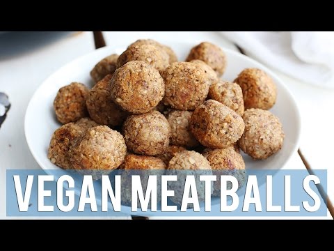 2-Ingredient Vegan Meatballs | EASY + HEALTHY