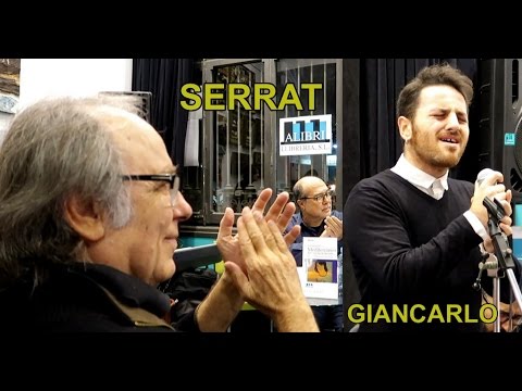 SERRAT con Giancarlo Arena que versiona La mujer que yo quiero , Barcelona 18 11 2016