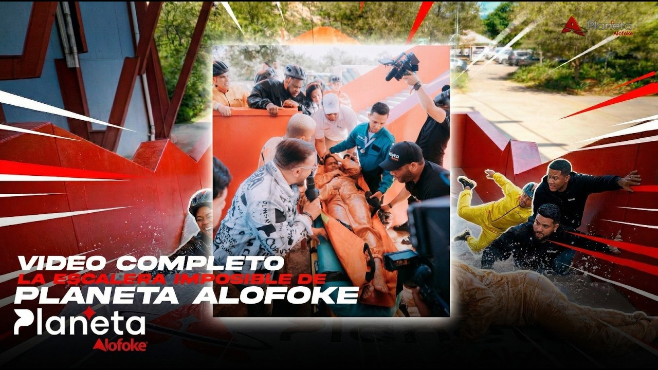 SE LLEVAN EN AMBULANCIA A SANTIAGO MATIAS EN EL RETO DE LA ESCALERA IMPOSIBLE PLANETA ALOFOKE