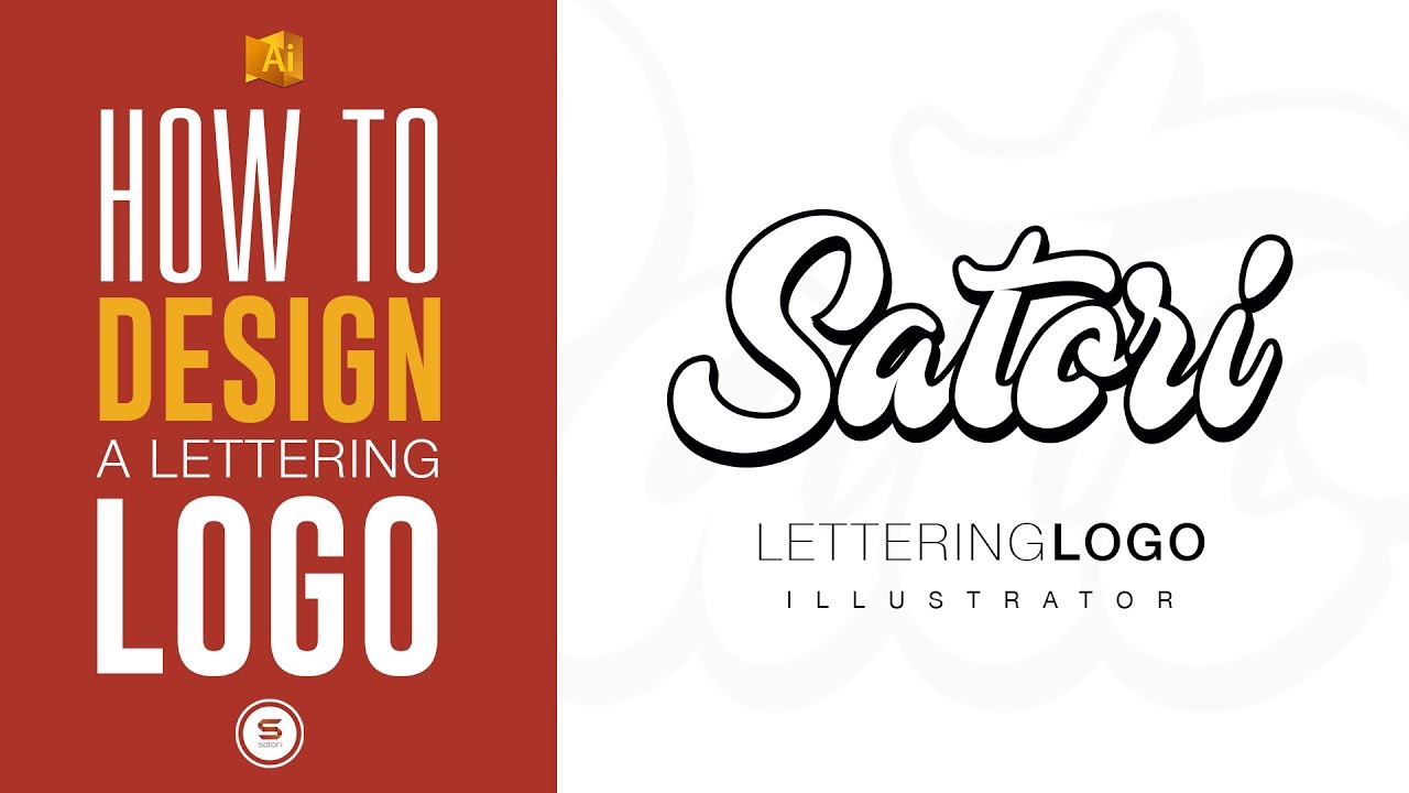 LETTERING LOGO DESIGN | Illustrator Typography Tutorial | Satori Graphics