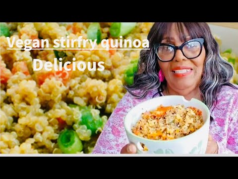 Delicious vegan stirfry quinoa