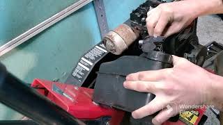 how to take a carburetor off and put a new one on lazyboy front-tine tiller Briggs & Stratton 3.5 hp