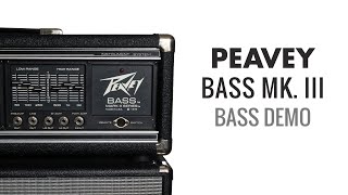Video thumbnail for 1980s Peavey Bass Mark III Series 400BH Amp Bass Sound Demo by Caleb Andresen
