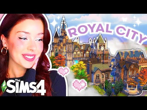 Building a Giant ROYAL CITY in The Sims 4