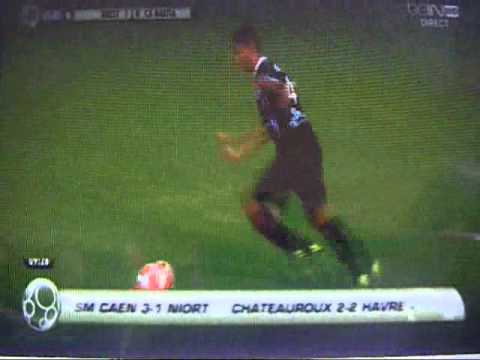 Buts de Ramare et de Dernis lors du match Brest - CA Bastia