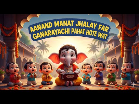आनंद मनात झालय फार गणरायाची पाहात होते वाट लिरिक्स