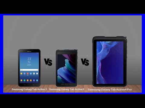 Galaxy Tab Active 2 vs Galaxy Tab Active3 vs Galaxy Tab Active4 Pro Specs Reviev